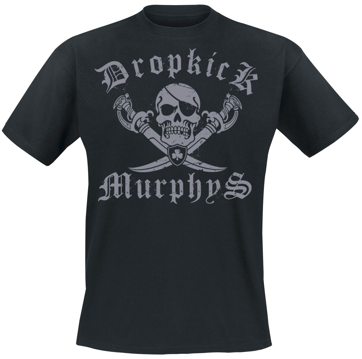 Dropkick Murphys T-Shirt Jolly Roger M to XXL for Men black