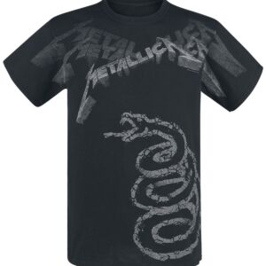 Metallica T-Shirt Black Album Faded S to XXL for Men black