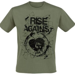 Rise Against T-Shirt Tape S to XXL for Men olive