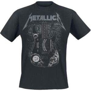 Metallica T-Shirt Hammett Ouija Guitar S to 3XL black