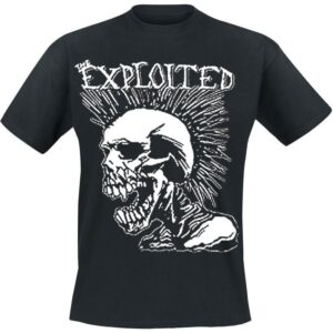 The Exploited T-Shirt Mohican Skull S to XXL for Men black