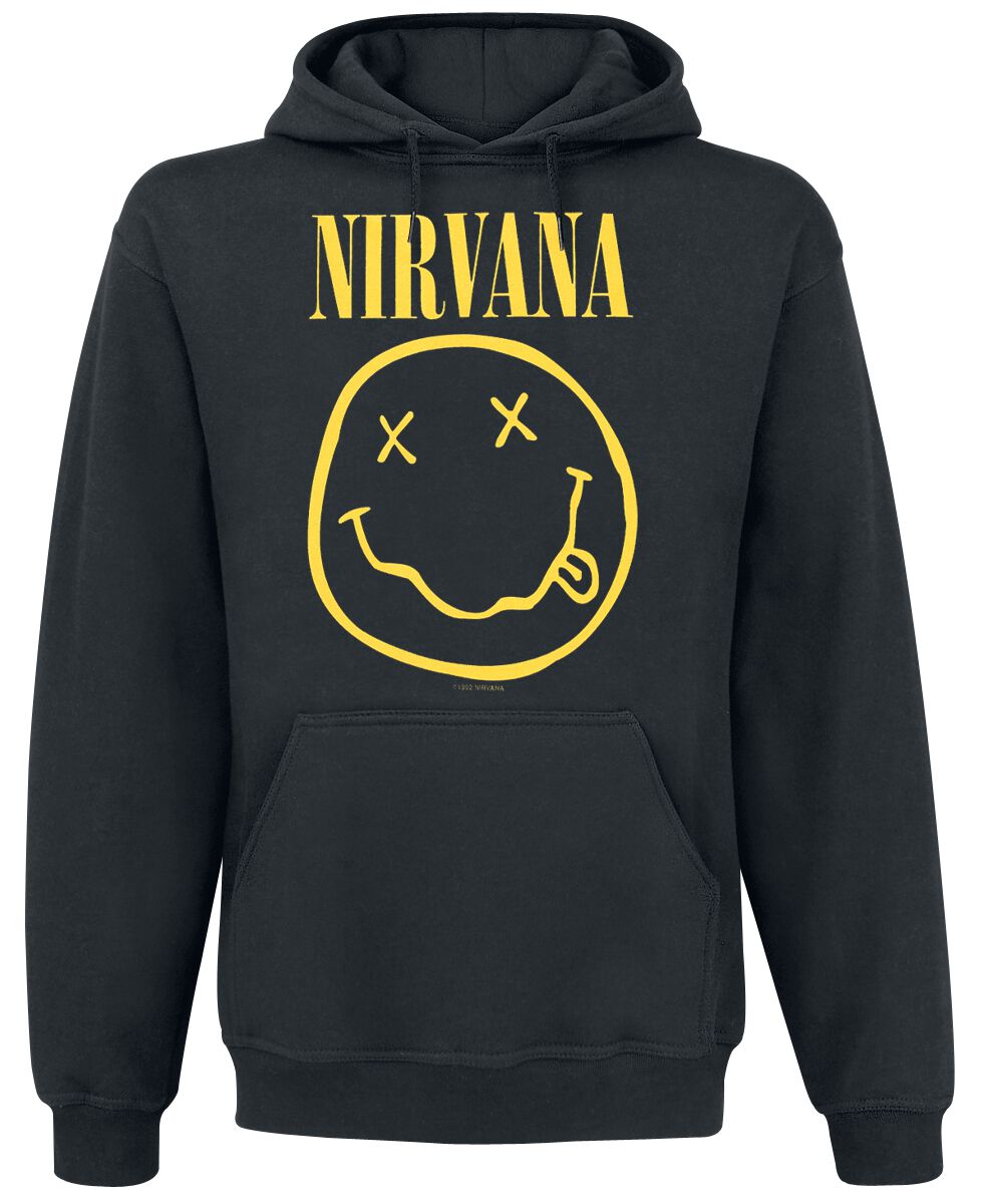 Nirvana Hoodie Logo M to XXL for Men black
