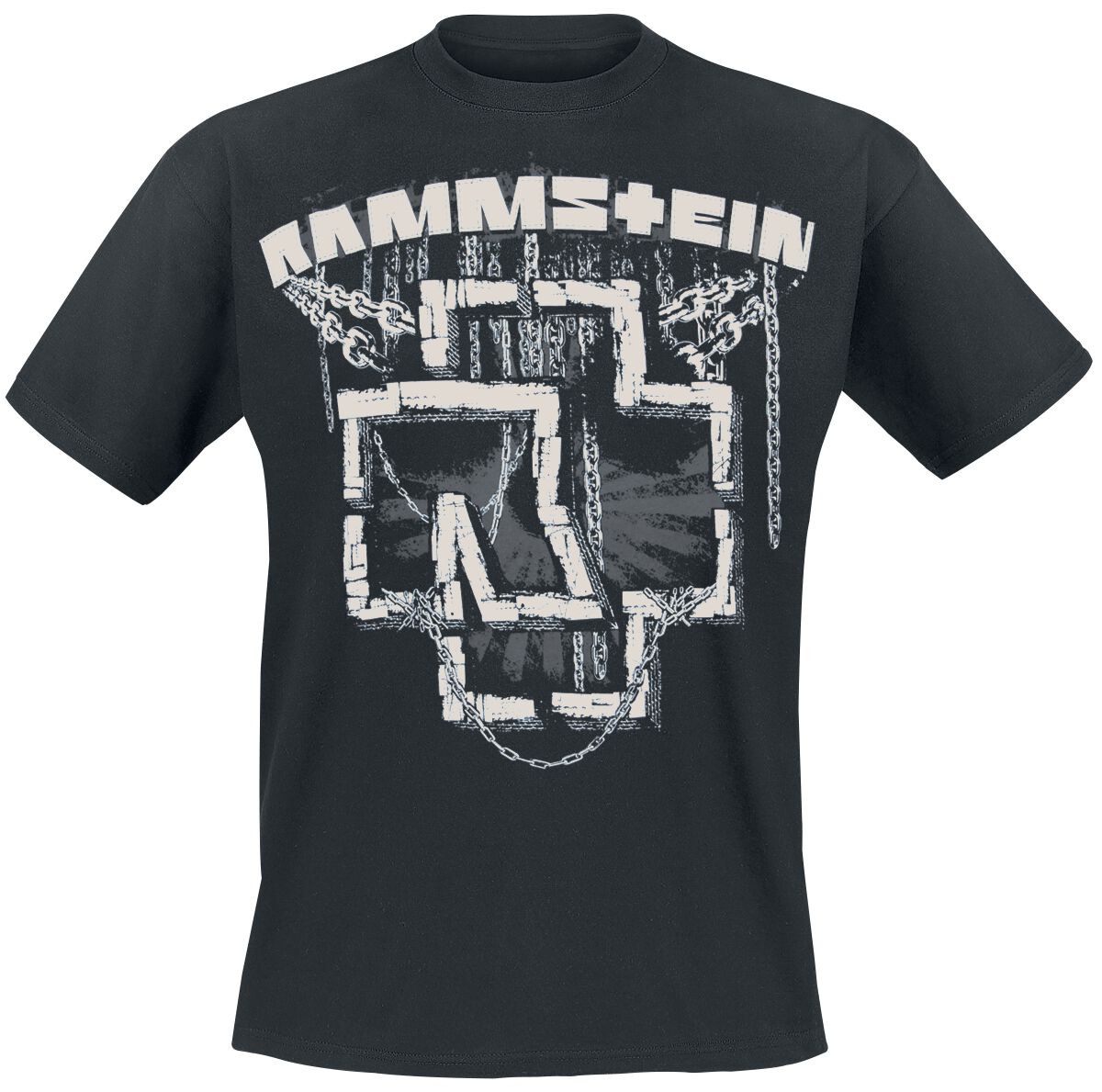 Rammstein T-Shirt In Ketten M to 3XL for Men black