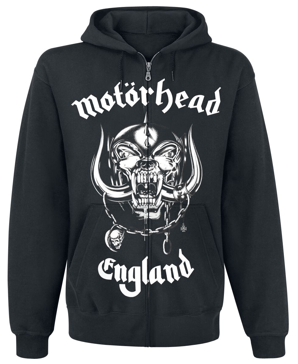 Motorhead Hoodie Jacket England S to L for Men black