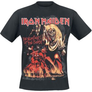 Iron Maiden T-Shirt Number of the Beast Graphic S to 5XL black