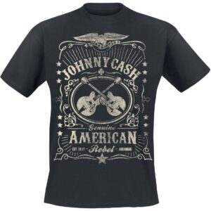 Johnny Cash T-Shirt American Rebel S to 4XL for Men black