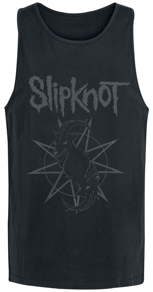 Slipknot Tanktop Goat Star Logo S to XXL for Men black
