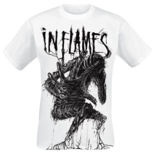 In Flames T-Shirt Big Creature S to XXL for Men white