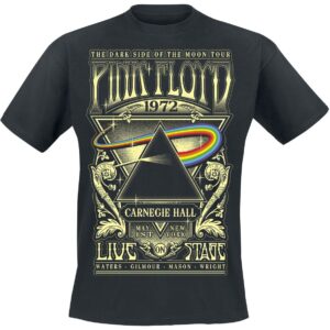 Pink Floyd T-Shirt The Dark Side Of The Moon Live On Stage 1972 S to 5XL for Men black