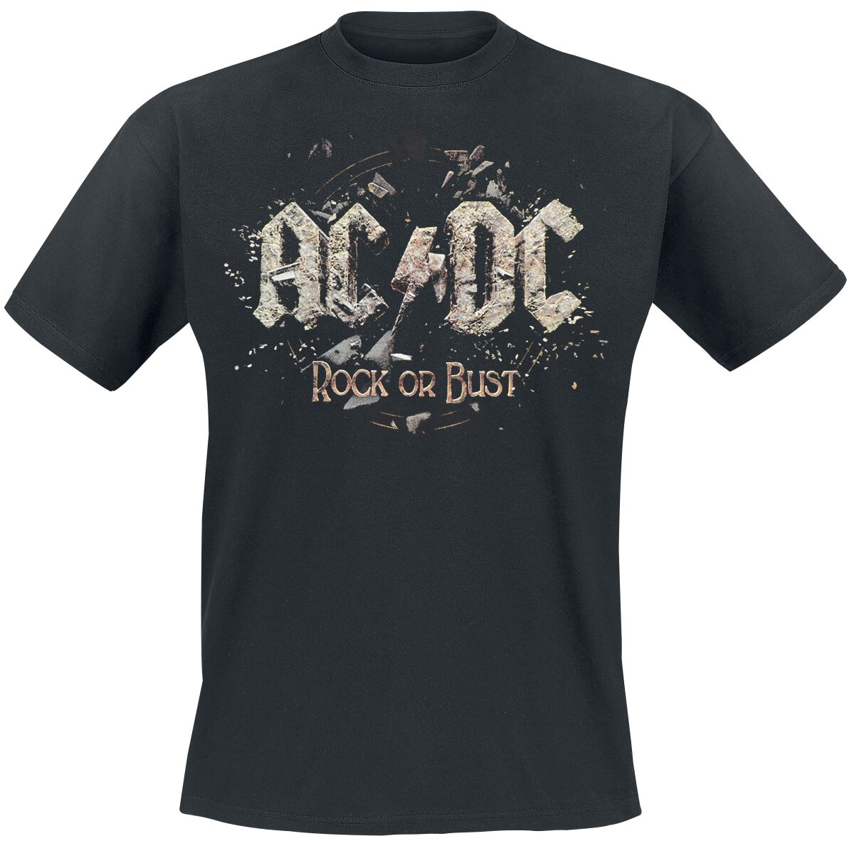 AC/DC T-Shirt Rock Or Bust S to 5XL for Men black