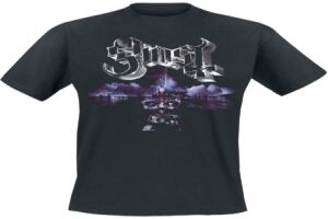 Ghost T-Shirt Portrait Wide Logo S to 4XL for Men black