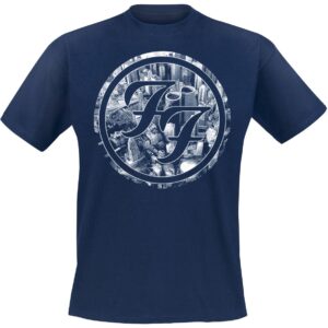 Foo Fighters T-Shirt Sonic Highways City Circles S to XXL for Men dark blue