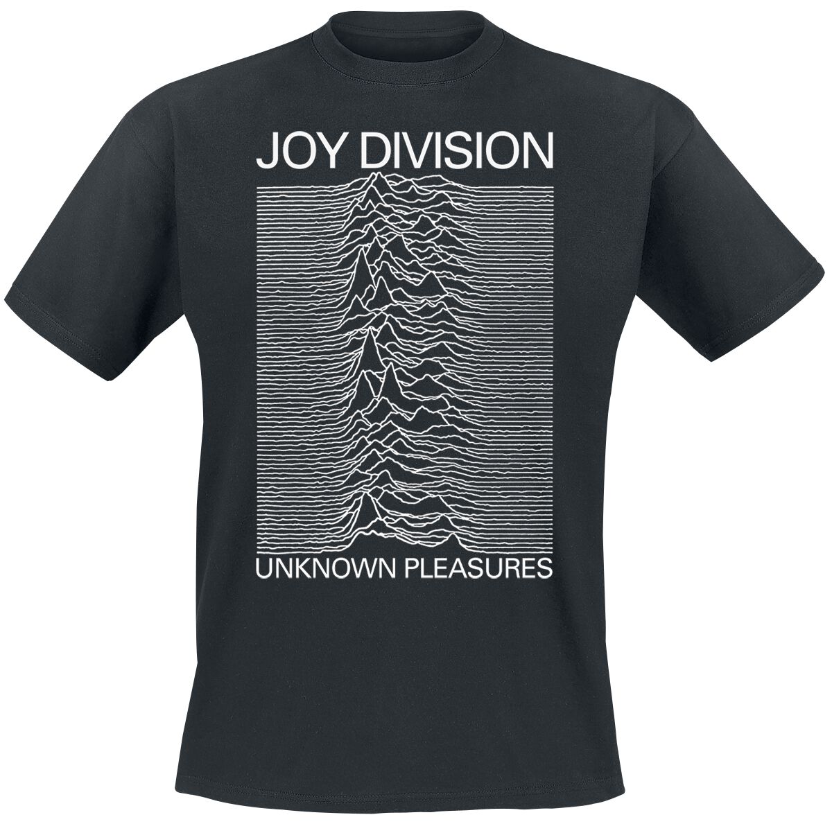 Joy Division T-Shirt Unknown pleasures S to XXL for Men black