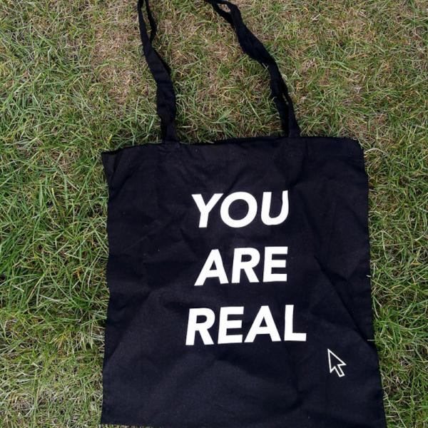 You Are Real Tote Bag by Theme Park