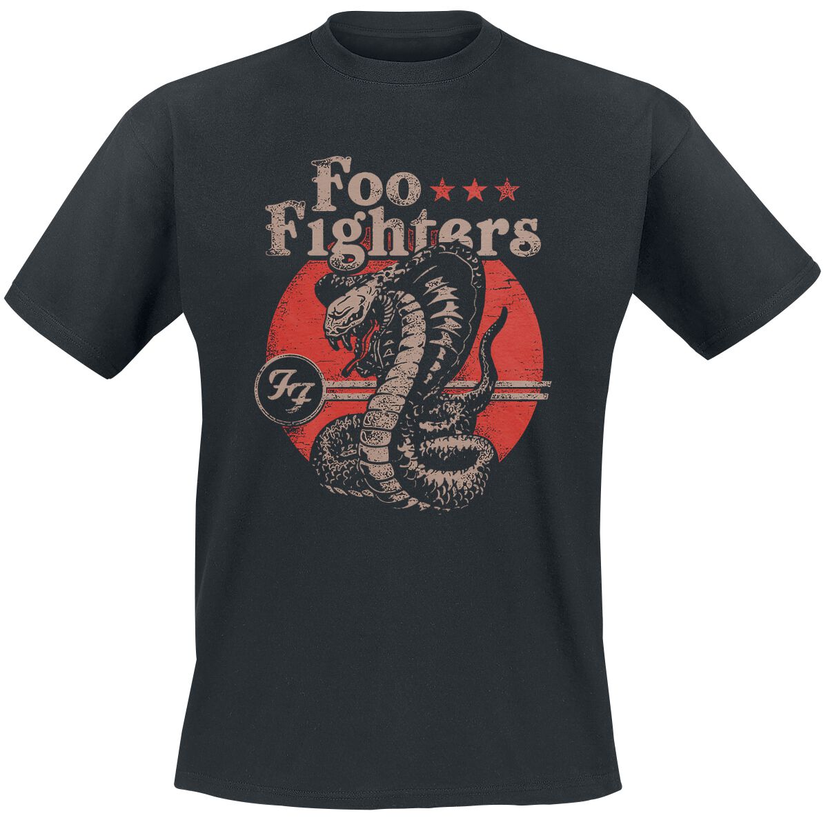 Foo Fighters T-Shirt Snake S to XXL for Men black