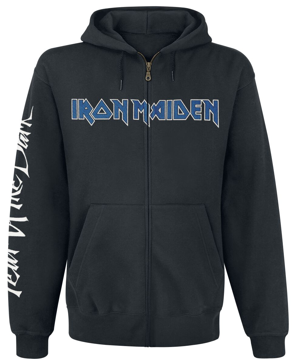 Iron Maiden Hoodie Jacket Fear Of The Dark S to XL for Men black