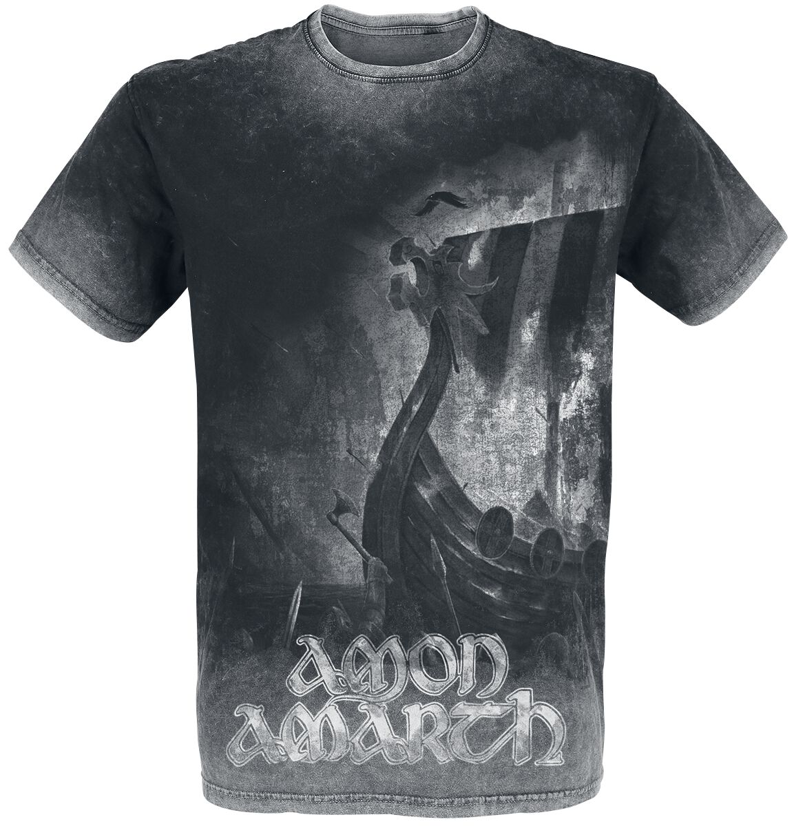Amon Amarth T-Shirt One Thousand Burning Arrows M to 4XL for Men charcoal