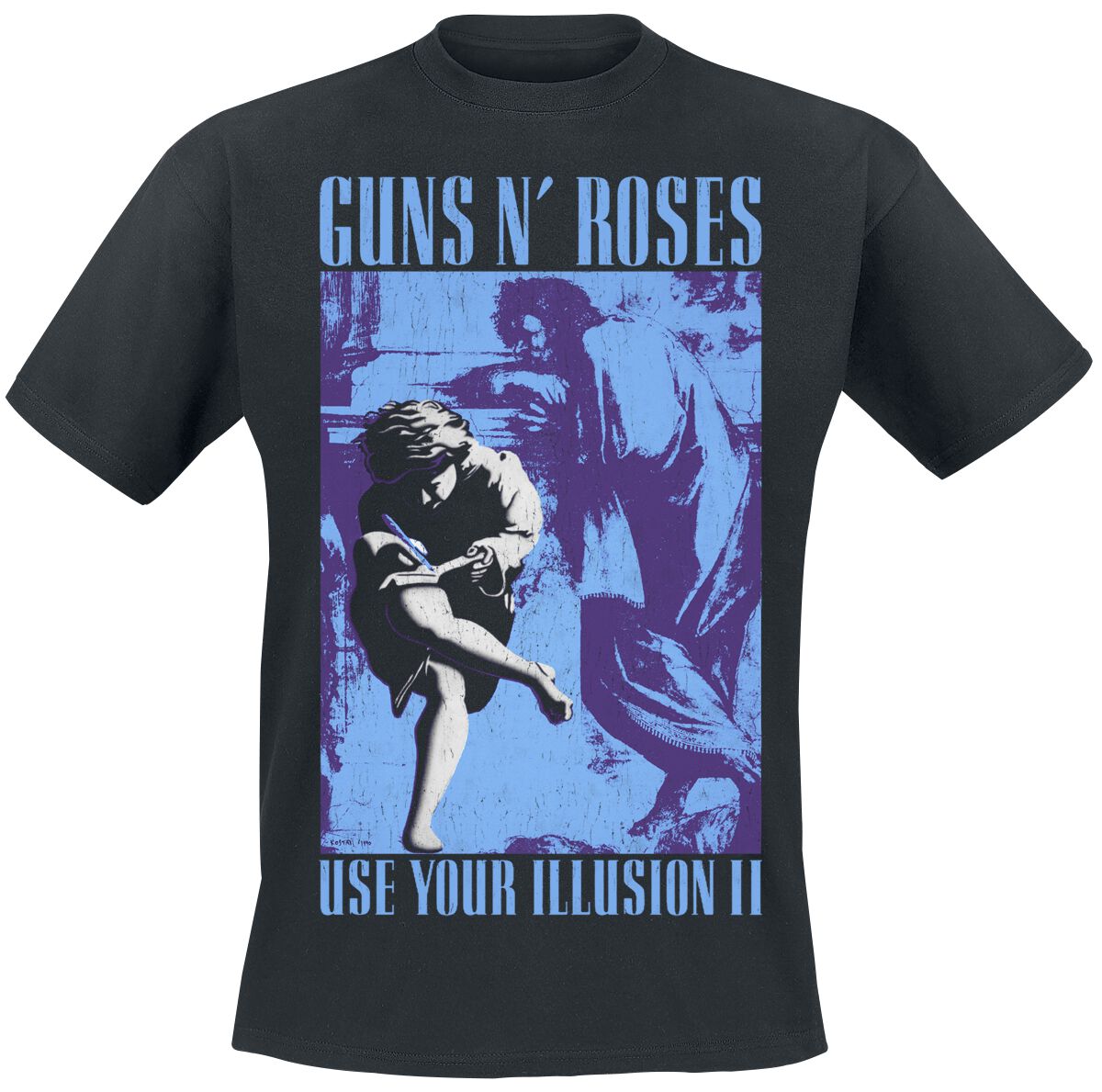 Guns N' Roses T-Shirt 1991 Illusion S to 5XL for Men black