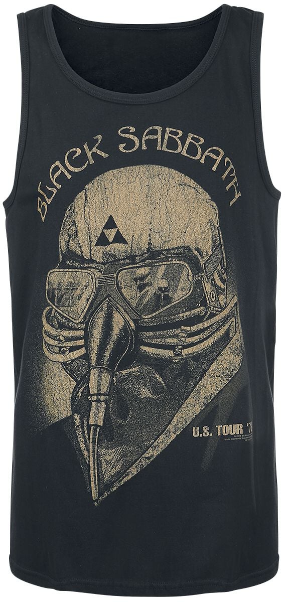 Black Sabbath Tanktop U.S. Tour '78 S to XXL for Men black