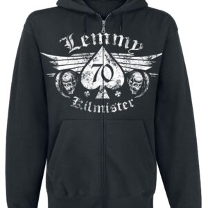 Motorhead Hoodie Jacket Lemmy Forever S to XXL for Men black