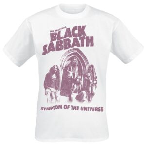 Black Sabbath T-Shirt Symptom Of The Universe S to 5XL for Men white