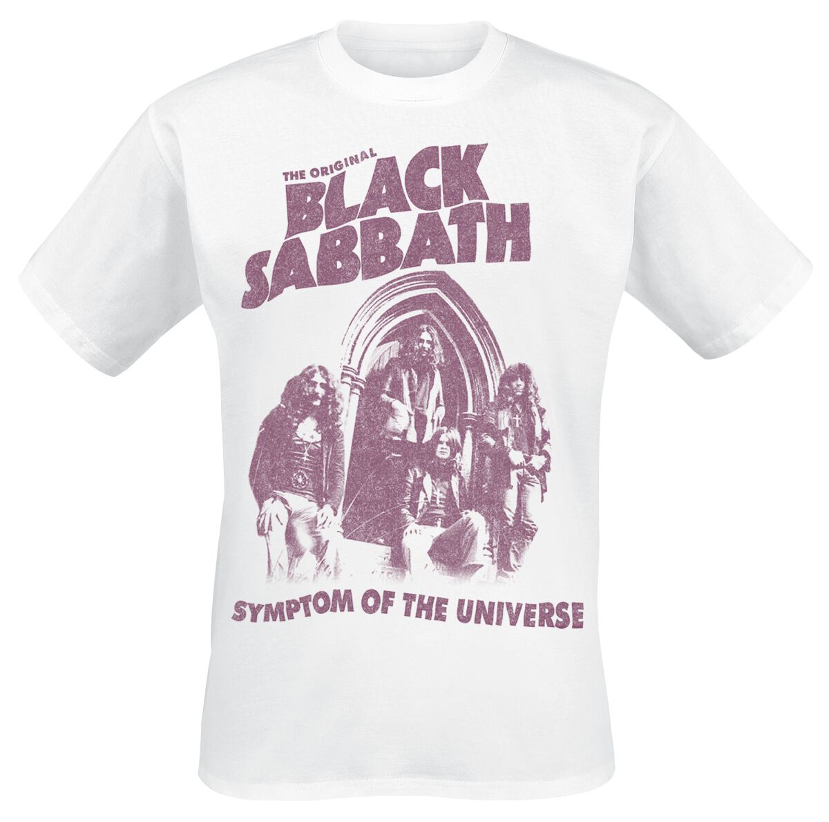 Black Sabbath T-Shirt Symptom Of The Universe S to 5XL for Men white