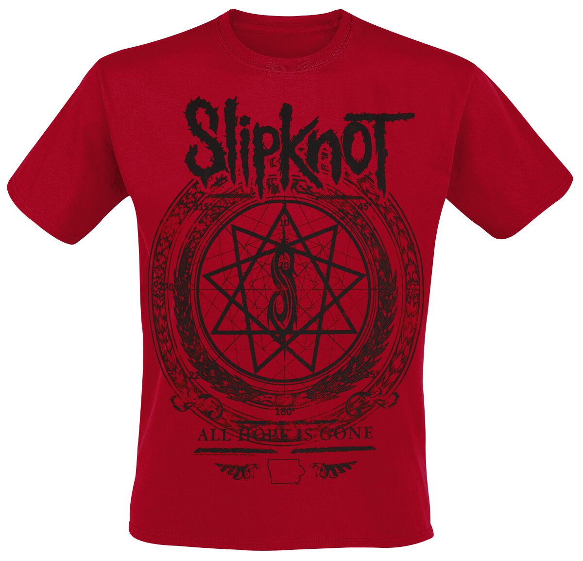 Slipknot T-Shirt Blurry S to 3XL for Men dark red