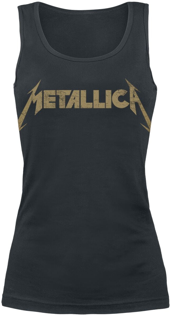 Metallica Top Hetfield Iron Cross Guitar S to XXL for Women black