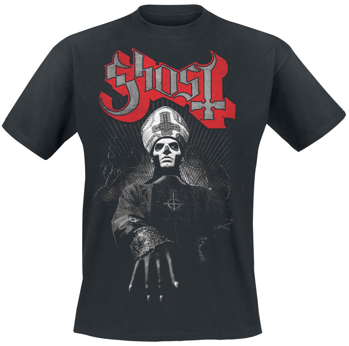Ghost T-Shirt Ring Photo S to 5XL for Men black