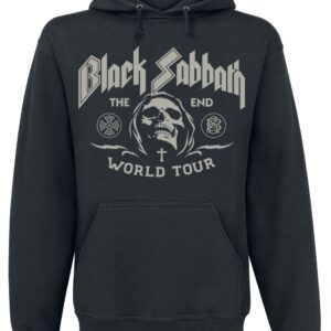Black Sabbath Hoodie The End Grim Reaper M to XXL for Men black