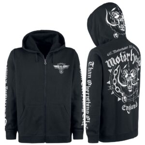 Motorhead Hoodie Jacket England M to 3XL for Men black