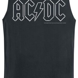 AC/DC Tanktop Black Logo S to L for Men black