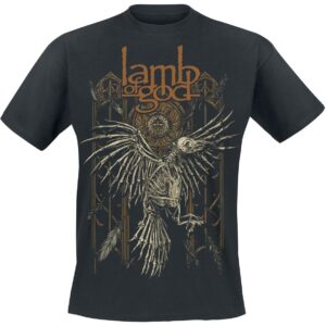 Lamb Of God T-Shirt Crow S to XXL for Men black