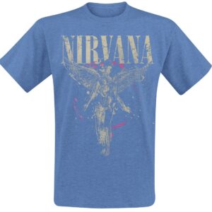 Nirvana T-Shirt In Utero S to XXL for Men mottled blue