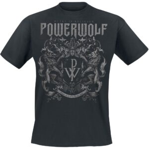 Powerwolf T-Shirt Crest Metal Is Religion S to 3XL for Men black