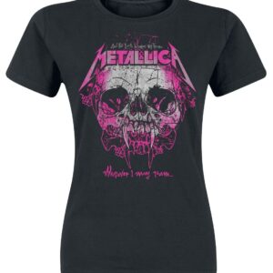 Metallica T-Shirt Wherever I May Roam S to XXL for Women black