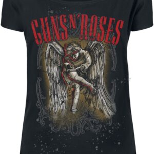 Guns N' Roses T-Shirt Sketched Cherub S to XXL for Women black