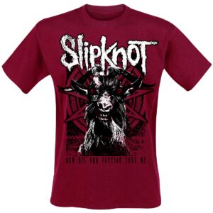 Slipknot T-Shirt Goat S to XXL for Men red