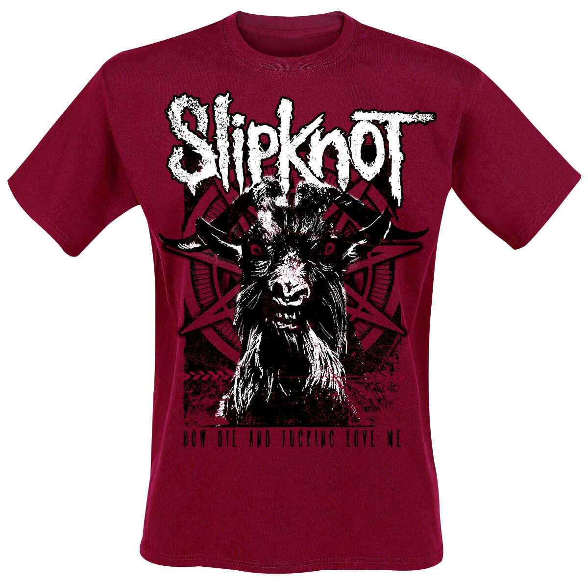 Slipknot T-Shirt Goat S to XXL for Men red