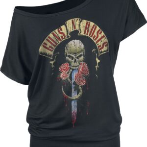 Guns N' Roses T-Shirt Dripping Dagger S to XXL for Women black