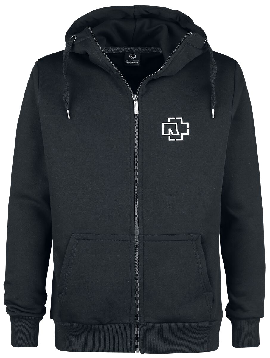 Rammstein Hoodie Jacket United States S to 3XL for Men black
