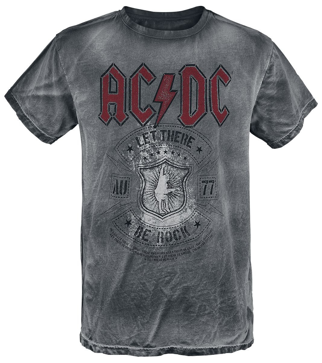 AC/DC T-Shirt Let there be Rock S to 4XL for Men grey