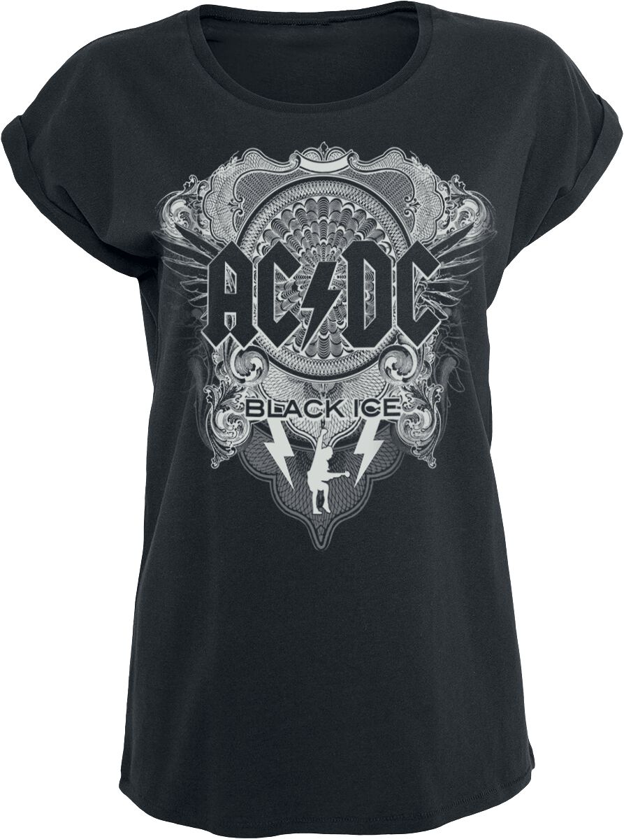 AC/DC T-Shirt Black Ice S to 5XL for Women black
