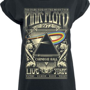 Pink Floyd T-Shirt The Dark Side Of The Moon Live On Stage 1972 S to 5XL for Women black