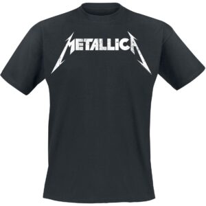 Metallica T-Shirt Textured Logo S to 5XL black