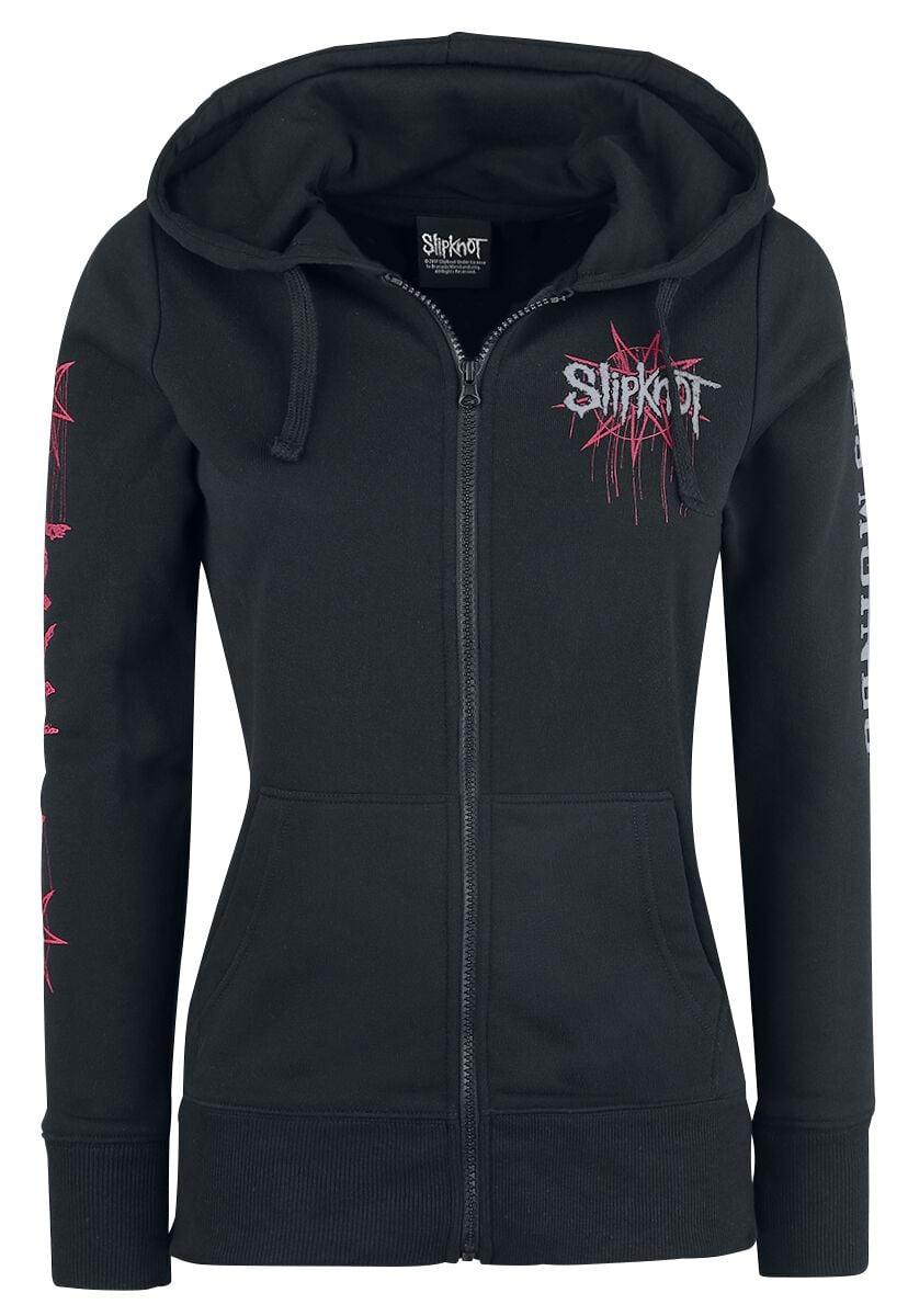 Slipknot Hoodie Jacket Iowa Star S to XXL for Women black
