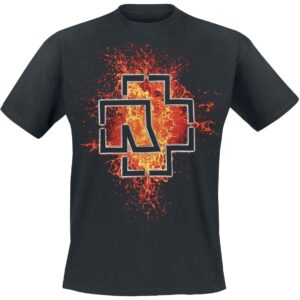 Rammstein T-Shirt Lava Logo S to 5XL for Men black