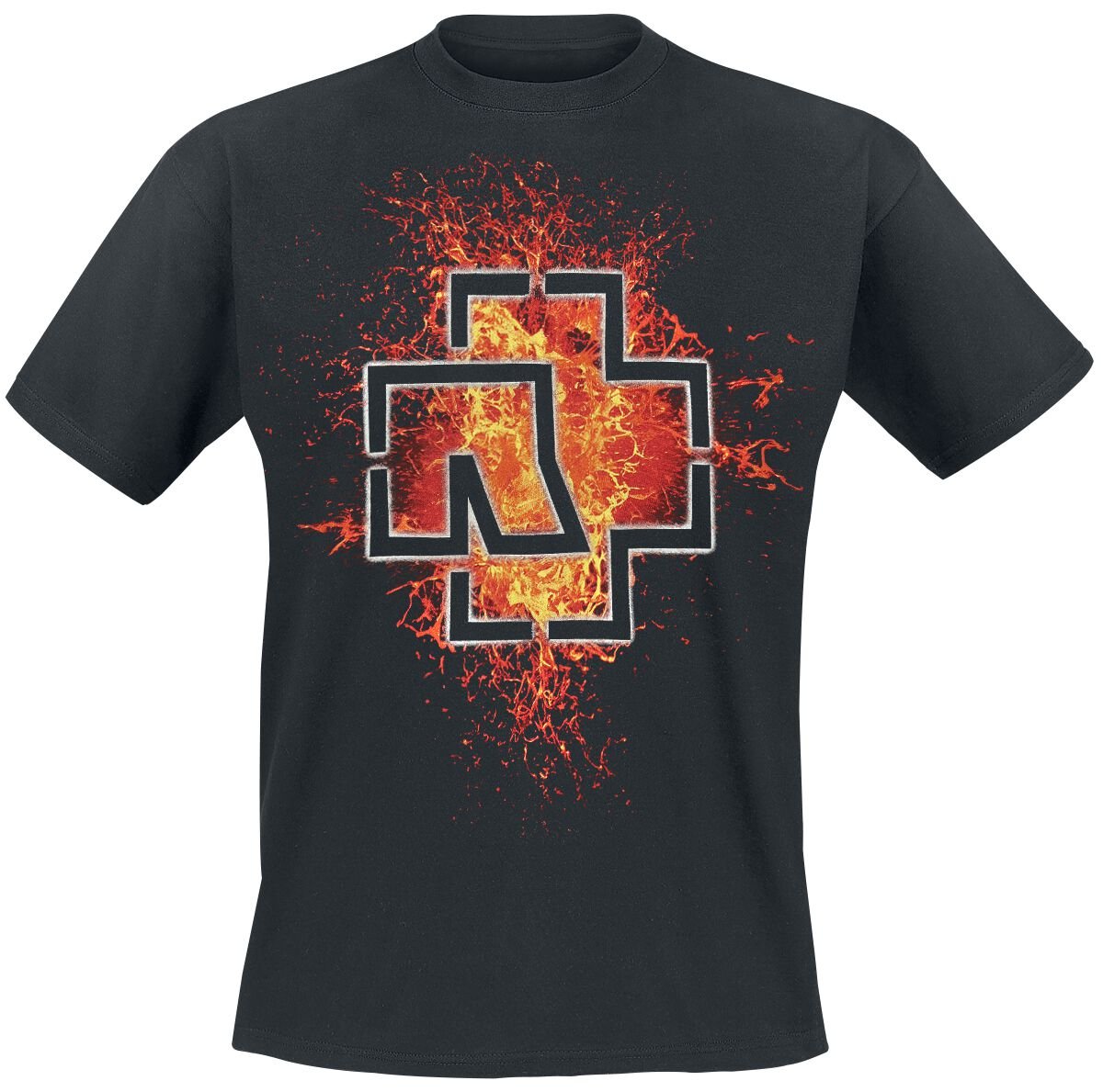 Rammstein T-Shirt Lava Logo S to 5XL for Men black