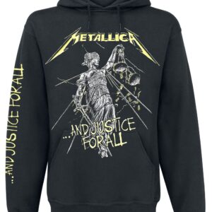 Metallica Hoodie ...And Justice For All S to 5XL for Men black