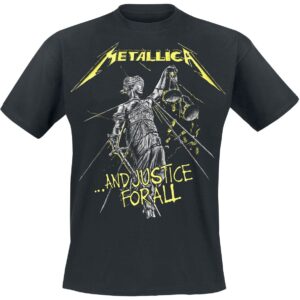Metallica T-Shirt ...And Justice For All Tracklist S to 5XL black